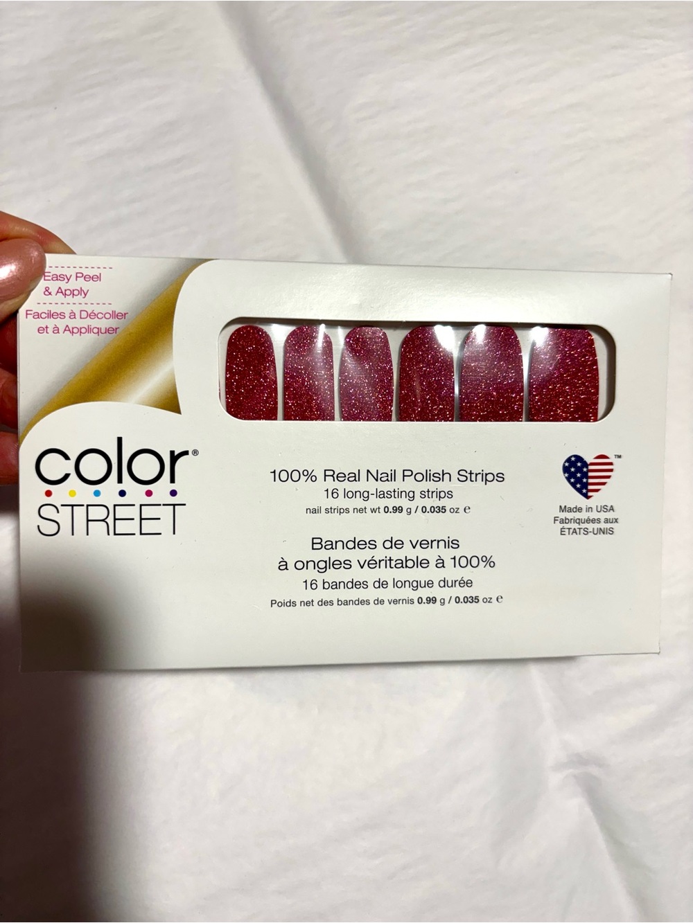4/$15 Color Street Glitter set, Cran-tastic, New 4/$15